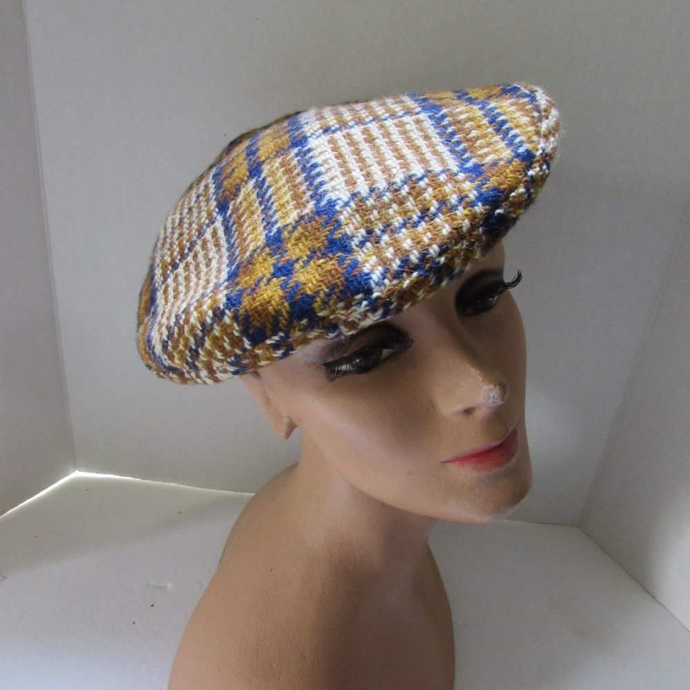 Vintage Plaid Tam or Beret